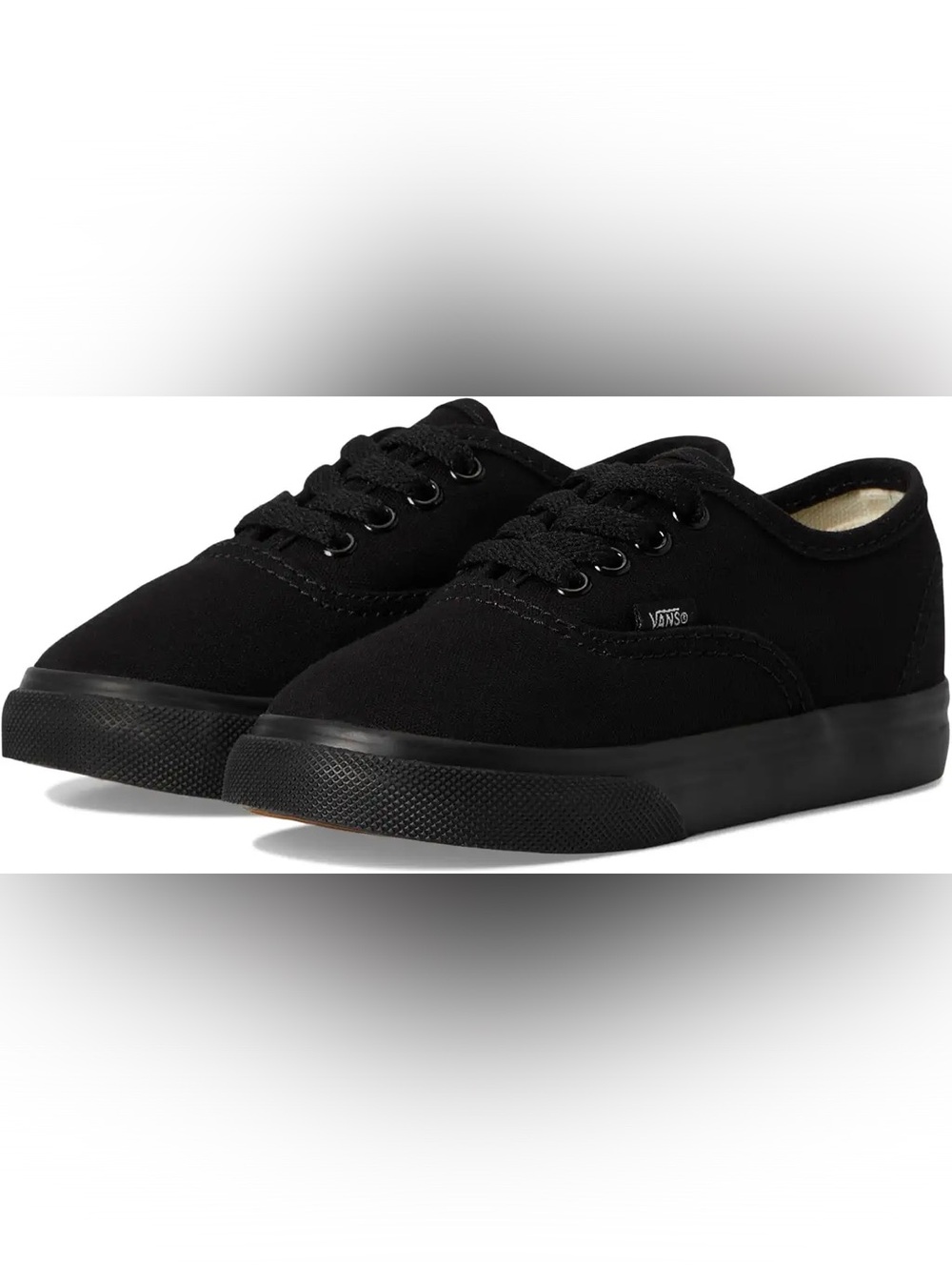 Vans Toddler Boy Black Low-Top Canvas Sneakers | Size 5